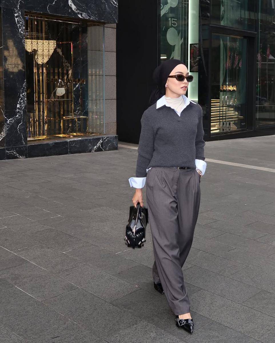 potret ide outfit bukber kasual serba hijab pashmina dan turban ala Sharifah Rose (instagram.com/sharifahrose_)