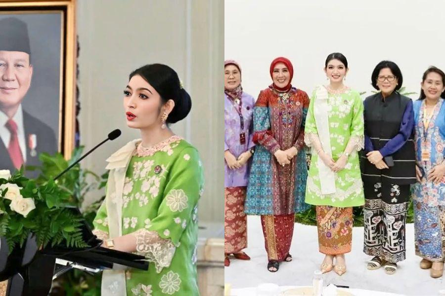 7 Gaya Busana dan Makeup Selvi Ananda di Pelantikan Dekranasda