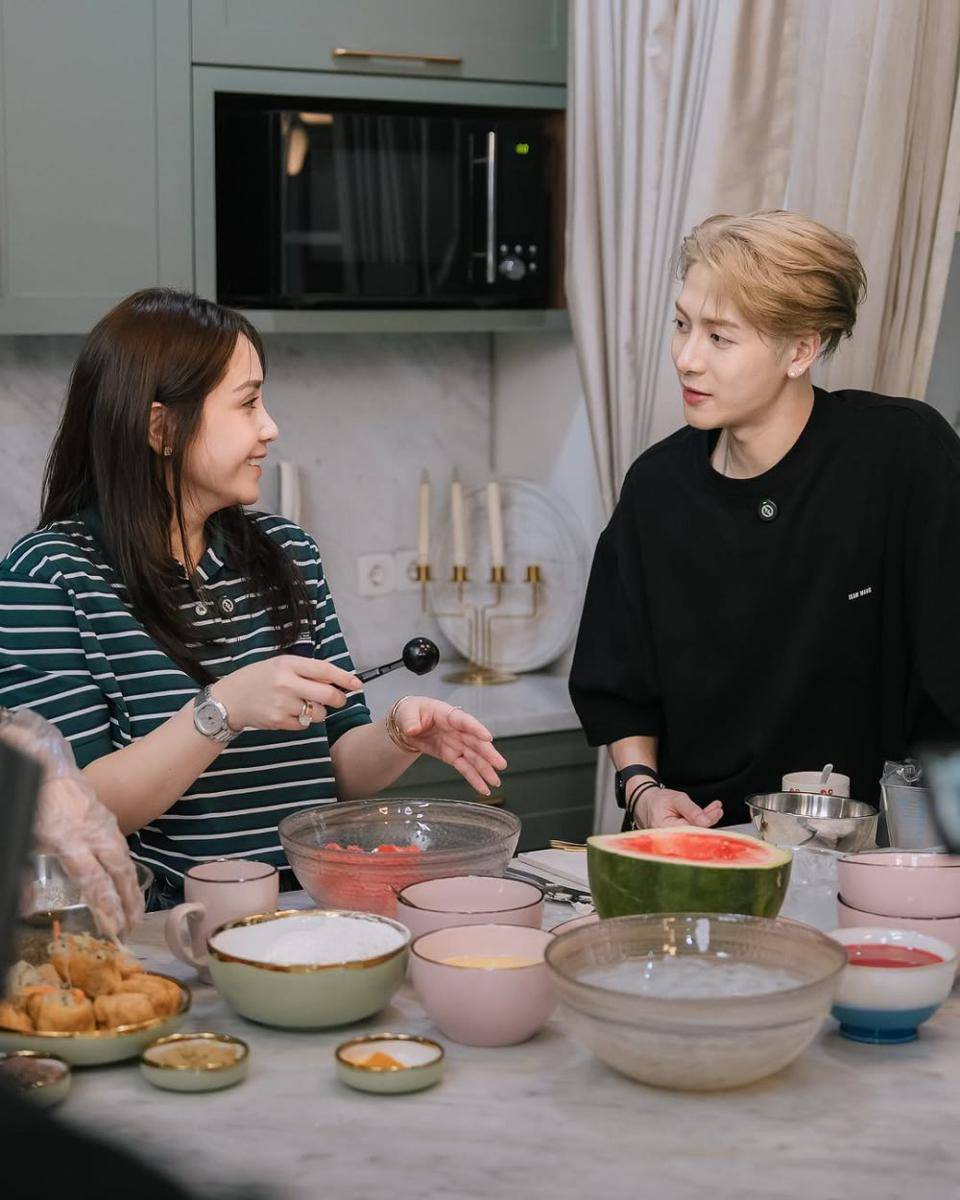 Potret Jackson Wang dan Nagita Slavina (instagram.com/rans.entertainment)