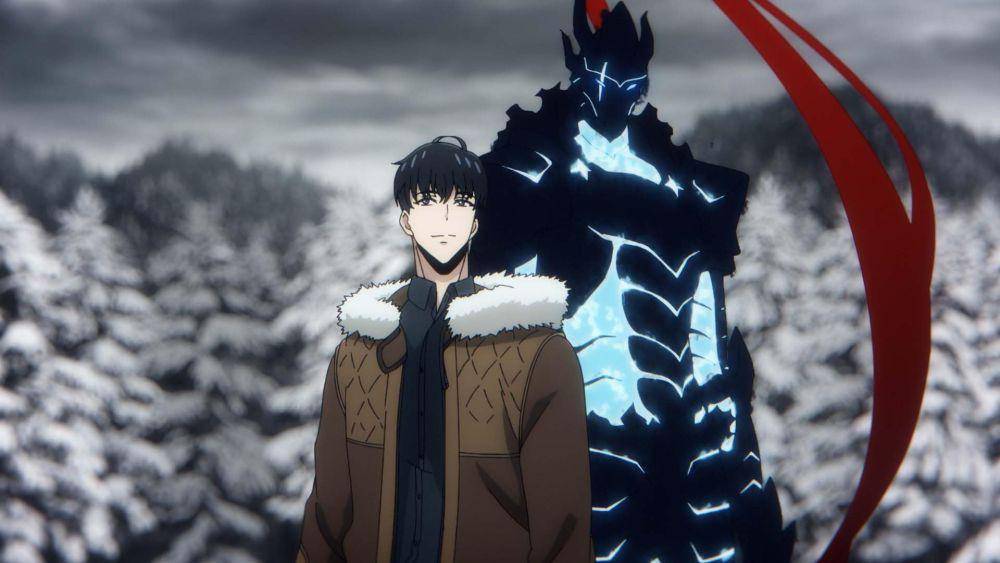 Sung Jinwoo dan Igris (dok. A-1 Pictures/Solo leveling)