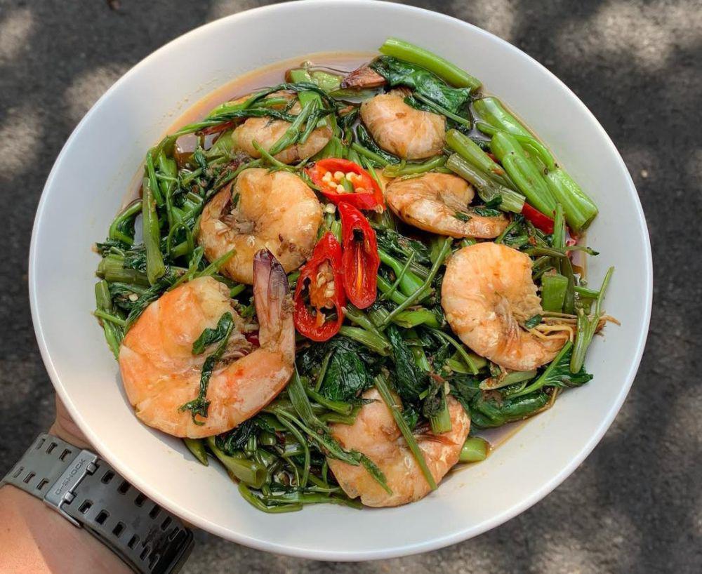 Resep Tumis Kangkung Udang Saus Tiram, Cocok untuk Sahur dan Berbuka