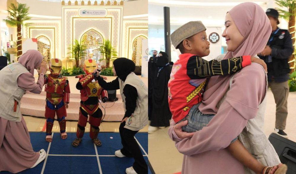 7 Momen Zaskia Mecca Ajak Anak Penghuni Kolong Jembatan Belanja di Mal