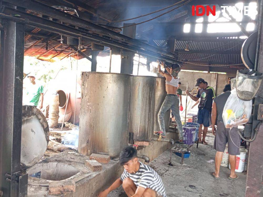 Pabrik cincau Palembang (IDN Times/Feny Maulia Agustin)