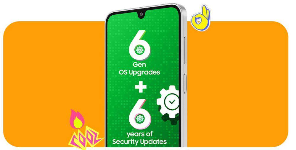 ilustrasi Samsung Galaxy F16 5G dengna software dan security update hingga 6 tahun (samsung.com)