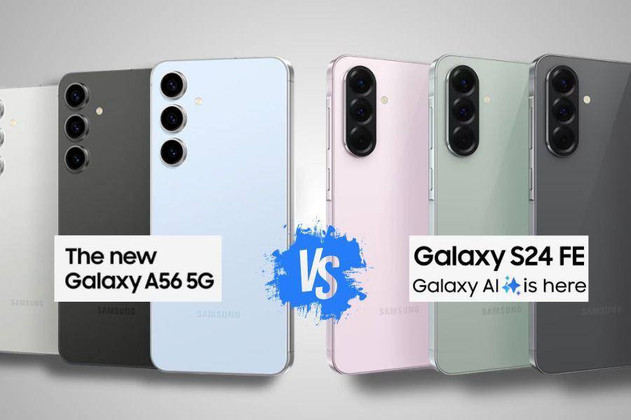 Perbandingan Samsung Galaxy A56 dan S24 FE (Dok. Samsung)