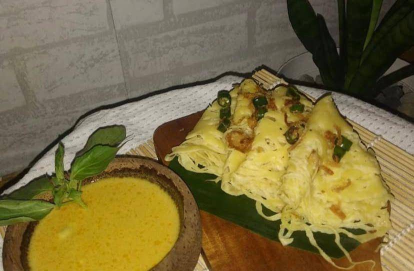 Ragit makanan khas Palembang dengan kuah kari (instagram @palembang.pariwisata)
