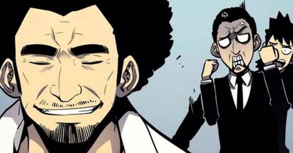 Ma Dongwook yang santai meski anak buahnya marah-marah ( Dok. DNC Media / Solo Leveling )