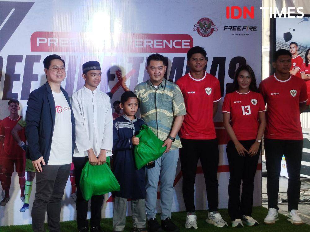 Kolaborasi Free Fire dan PSSI hadirkan jersey Timnas Indonesia di game. (IDN Times/Sandy Firdaus)