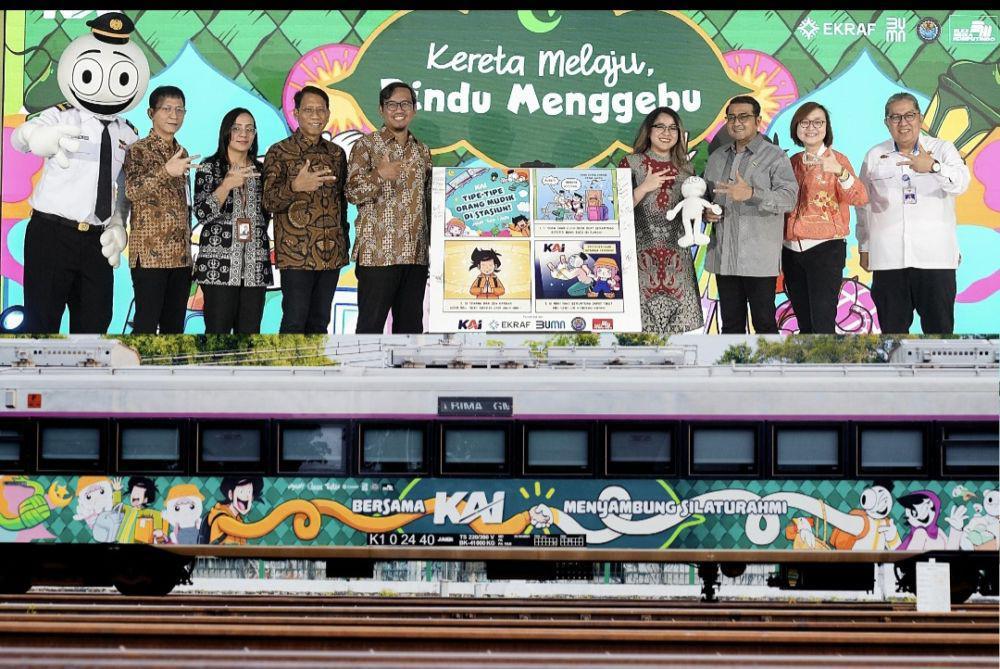 Kemenekraf dan KAI Hadirkan Komik Lokal di Stasiun-Gerbong Kereta