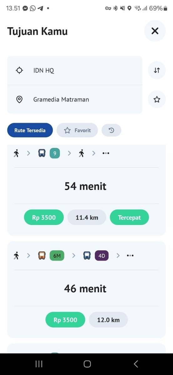 Screenshot aplikasi TJ: Transjakarta. Screenshot diambil Fahrul Nurullah. (Duniaku.com/Fahrul Nurullah, Dok. PT Transportasi Jakarta)