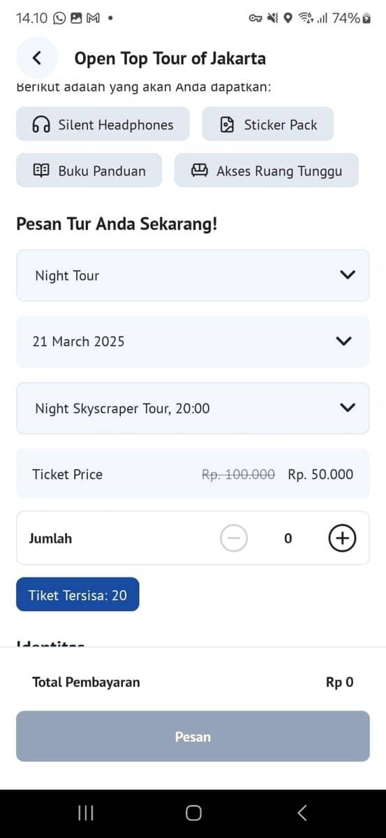 Screenshot aplikasi TJ: Transjakarta. Screenshot diambil Fahrul Nurullah. (Duniaku.com/Fahrul Nurullah, Dok. PT Transportasi Jakarta)