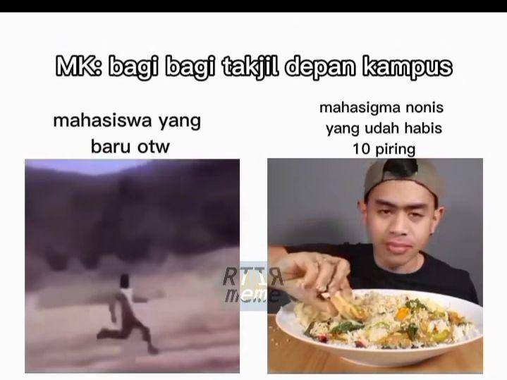 meme takjil gratis (instagram.com/unesartir)