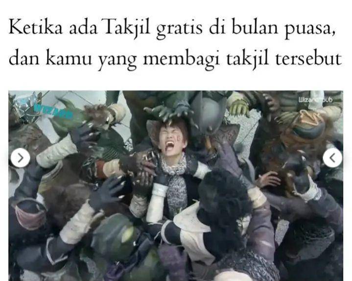 meme takjil gratis (facebook.com/Meme Comic Kamen Rider)