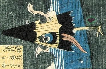 ilustrasi kasa-obake (commons.wikimedia.org/Utagawa Yoshikazu)