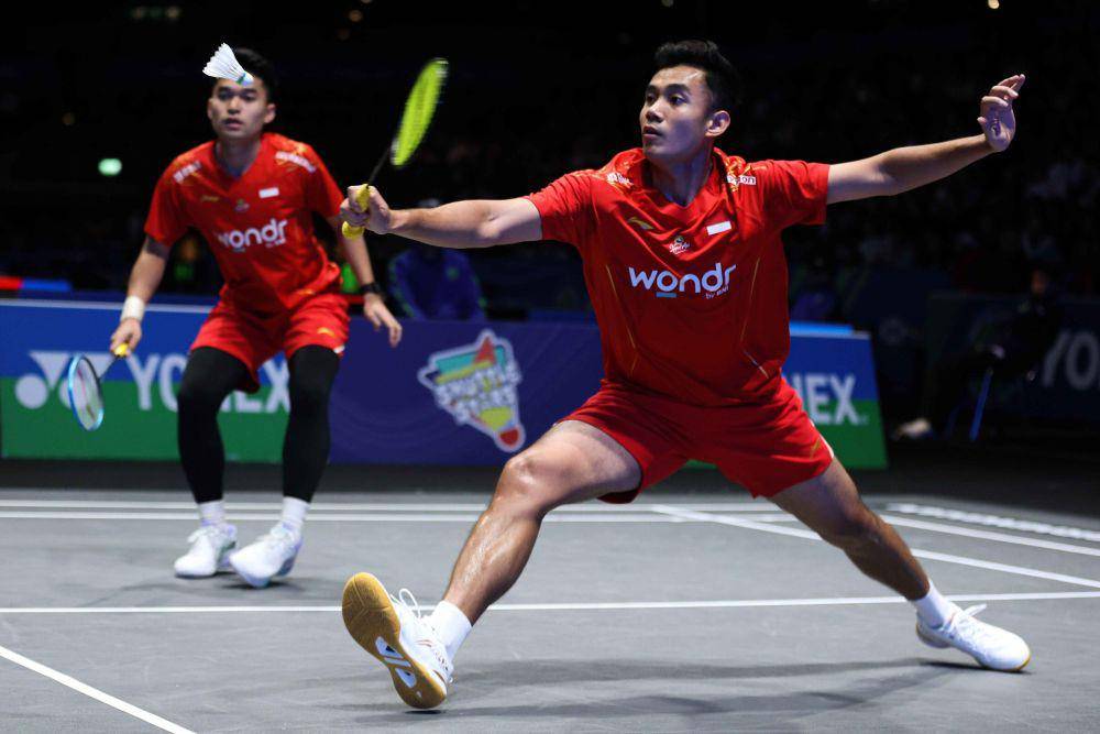 Leo Rolly Carnando/Bagas Maulana melaju ke perempat final All England 2025 (dok. PP PBSI)