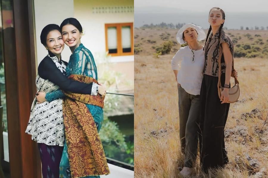 7 Adu Gaya Raline Shah dan Ibunya, Mulai dari Outfit hingga Makeup