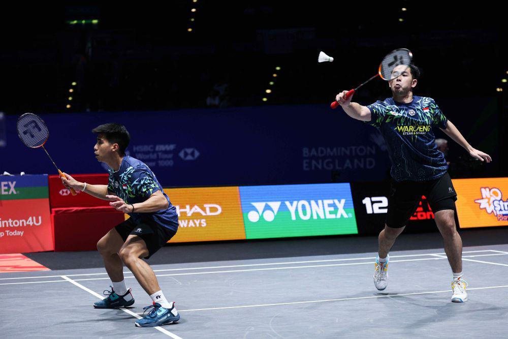 Ganda putra Indonesia, Sabar Karyaman Gutama/Moh Reza Pahlevi Isfahani mengunci tiket ke semifinal All England 2025 (dok.PP PBSI)