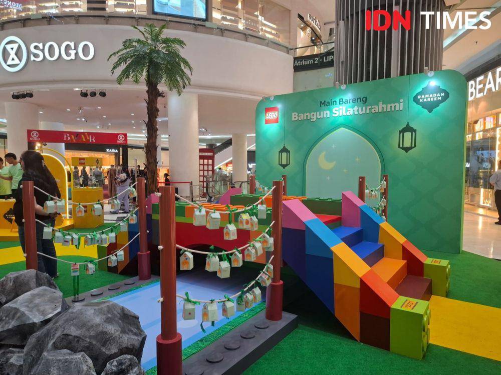 potret keseruan Main Bareng Bangun Silaturahmi bersama LEGO pada Rabu (12/3/2025). (IDN Times/Adyaning Raras)