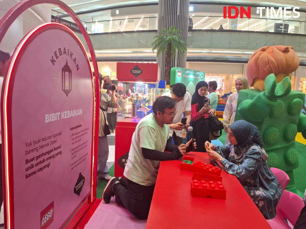 potret keseruan Main Bareng Bangun Silaturahmi bersama LEGO pada Rabu (12/3/2025). (IDN Times/Adyaning Raras0