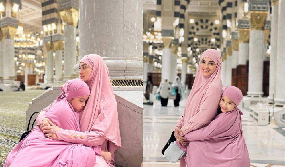 Ririn Ekawati dan anak di Madinah (instagram.com/ririnekawati)