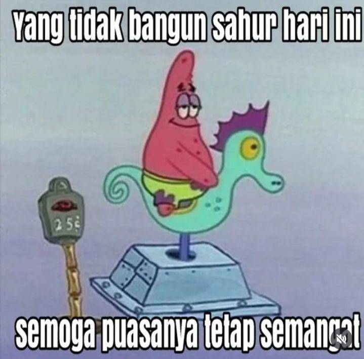 meme gak sahur tetap puasa (instagram.com/debvcxz)