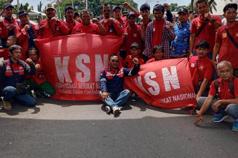 Kelompok buruh asal Lampung tergabung dalam FPSBI-KSN. (IDN Times/Istimewa).