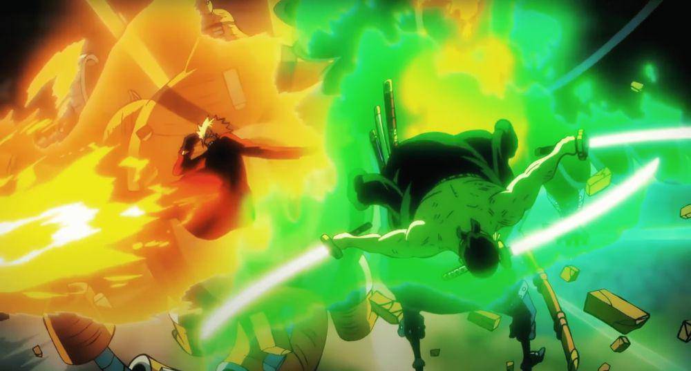 Zoro dan Sanji vs King and Queen (dok. Toei Animation/One Piece)