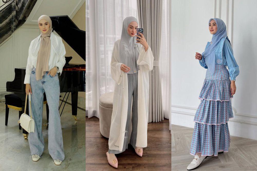 10 Referensi OOTD Bukber ala Indah Nada Puspita, Fashionable!