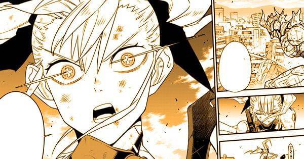 Kikoru memiliki retina Kaiju No. 1 (Dok. Shueisha / Kaiju No. 8)