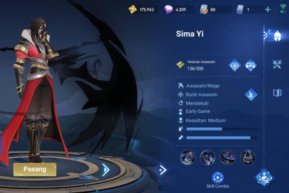4 Skill Sima Yi di Honor of Kings, Bisa Dash Jarak Jauh!