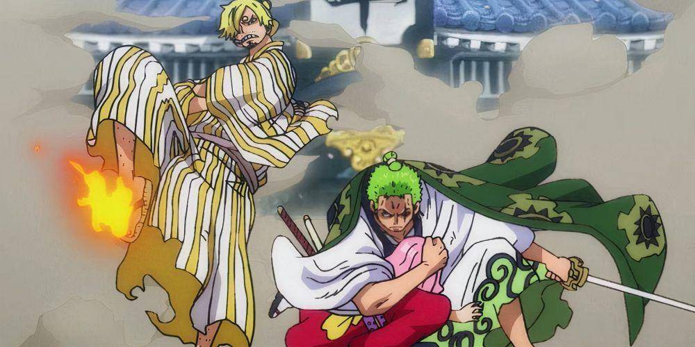 Zoro dan Sanji di Wano (dok. Toei Animation/One Piece)