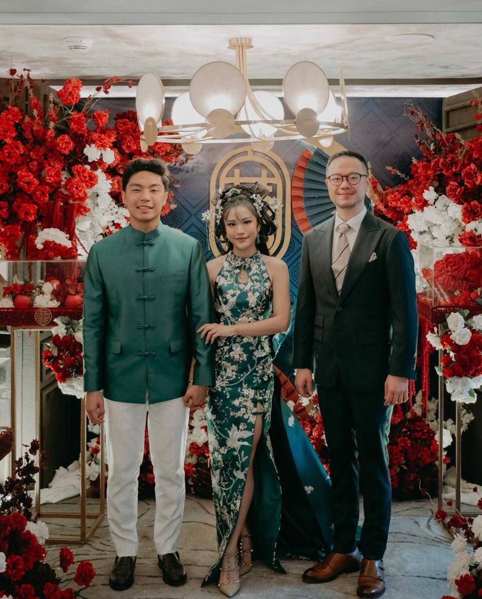 gaya Jessica Jane saat sangjit (instagram.com/jonathanwongso)