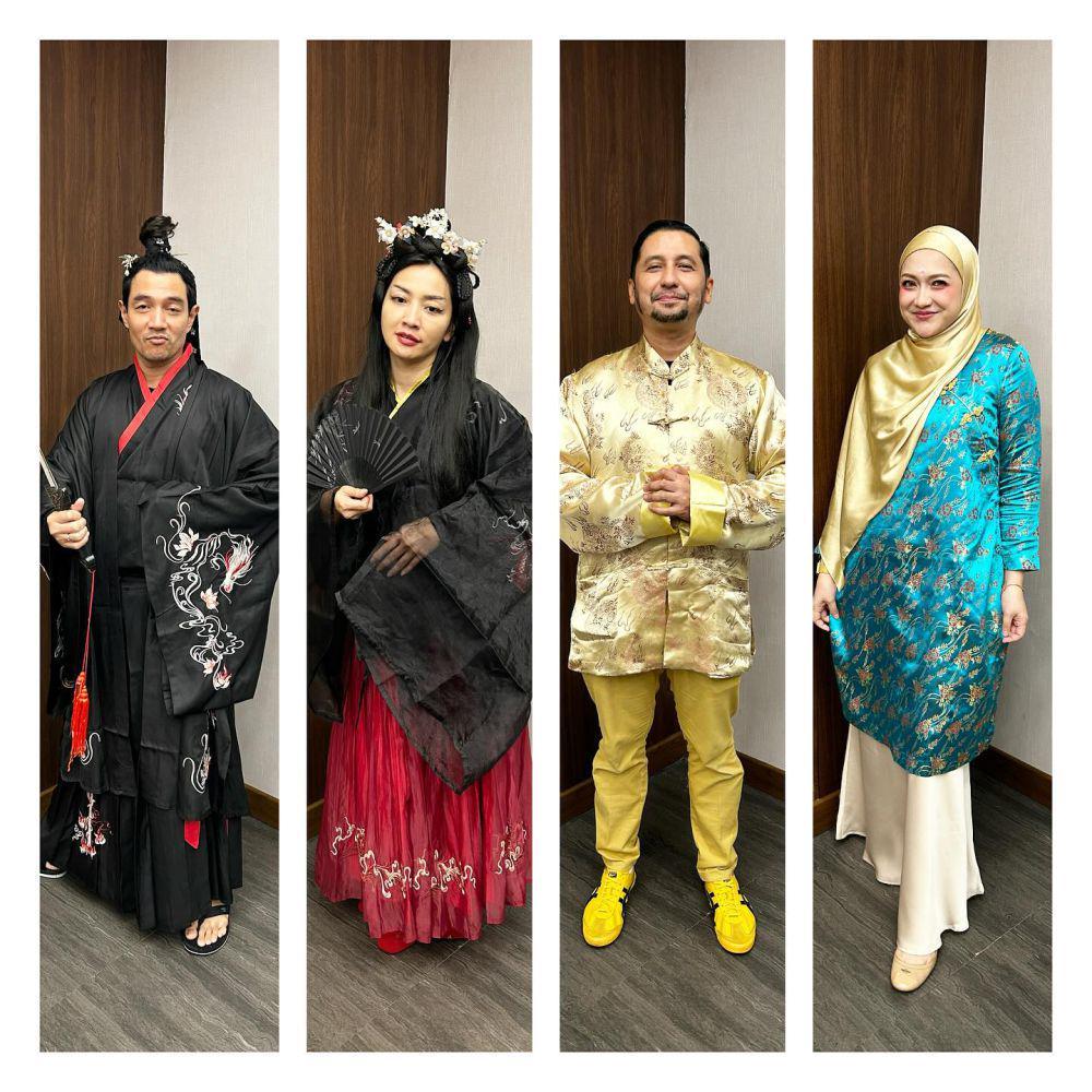 Hesti Purwadinata bukber pakai baju China (instagram.com/hestipurwadinata)