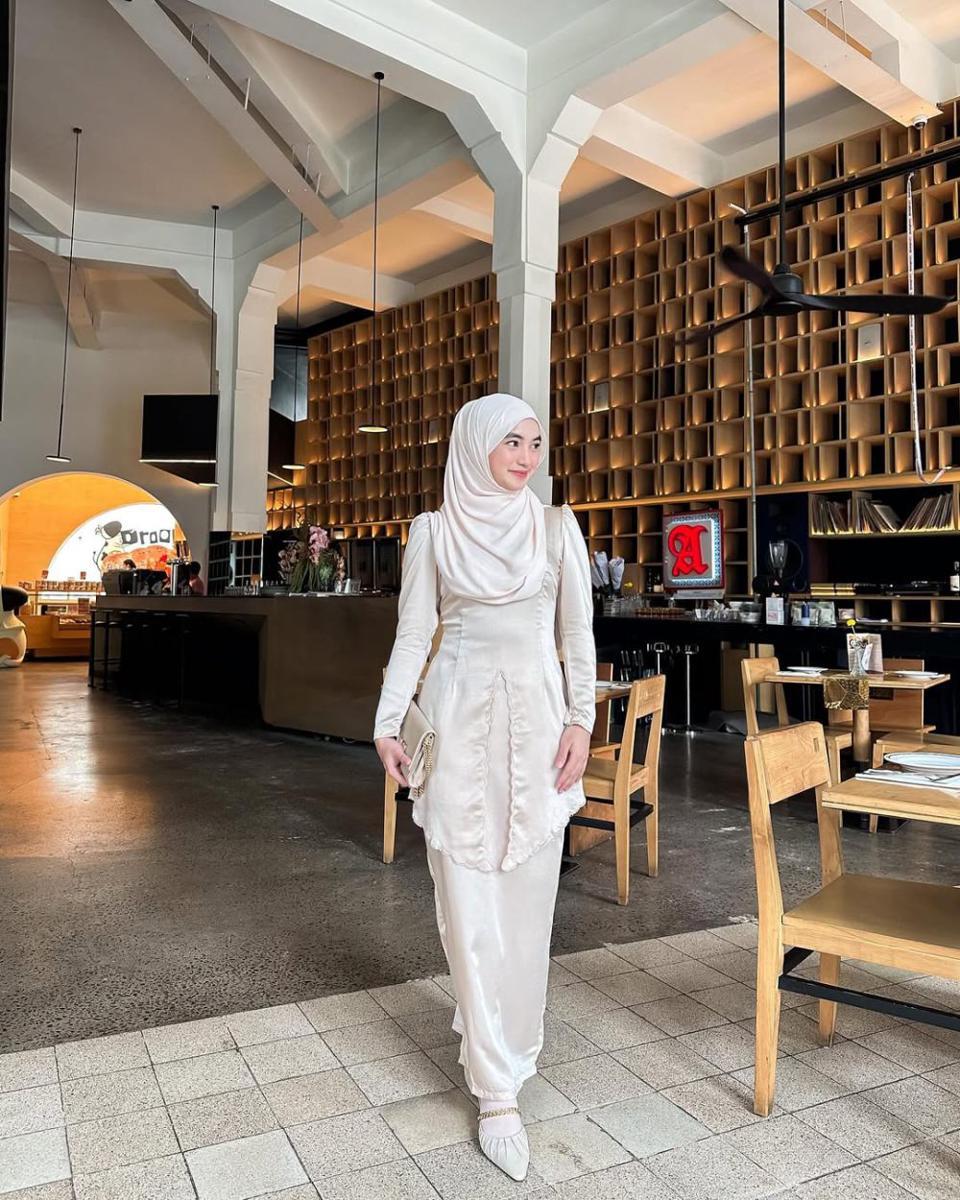 ide baju muslim untuk Lebaran ala Olivia Finda (instagram.com/oliviafindas)