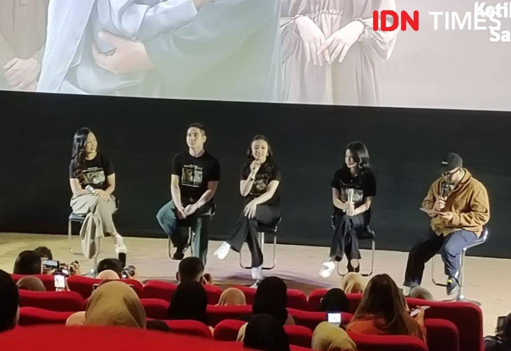 Suasana roadshow Sabar dan nobar film Santri Pilihan Bunda 2 di Kota Medan (IDN Times/Indah Permata Sari)