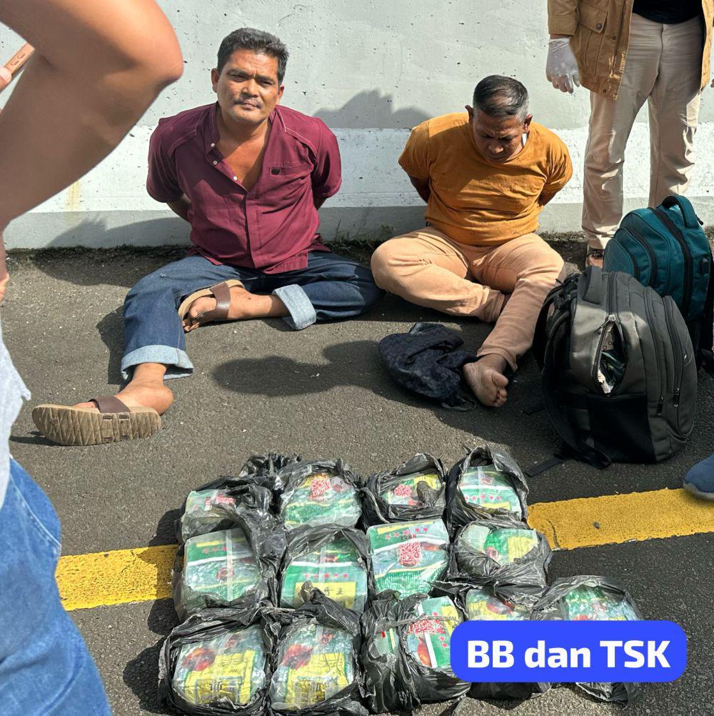 [BREAKING] Penyelundupan 15 Kg Sabu dari Aceh di Tol Lampung Digagalkan Polisi