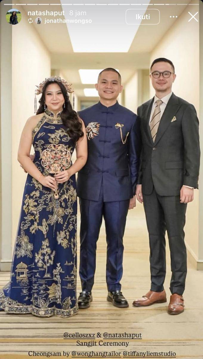 potret prosesi sangjit Cellos dan Natasha Putri (Instagram.com/natashaput)