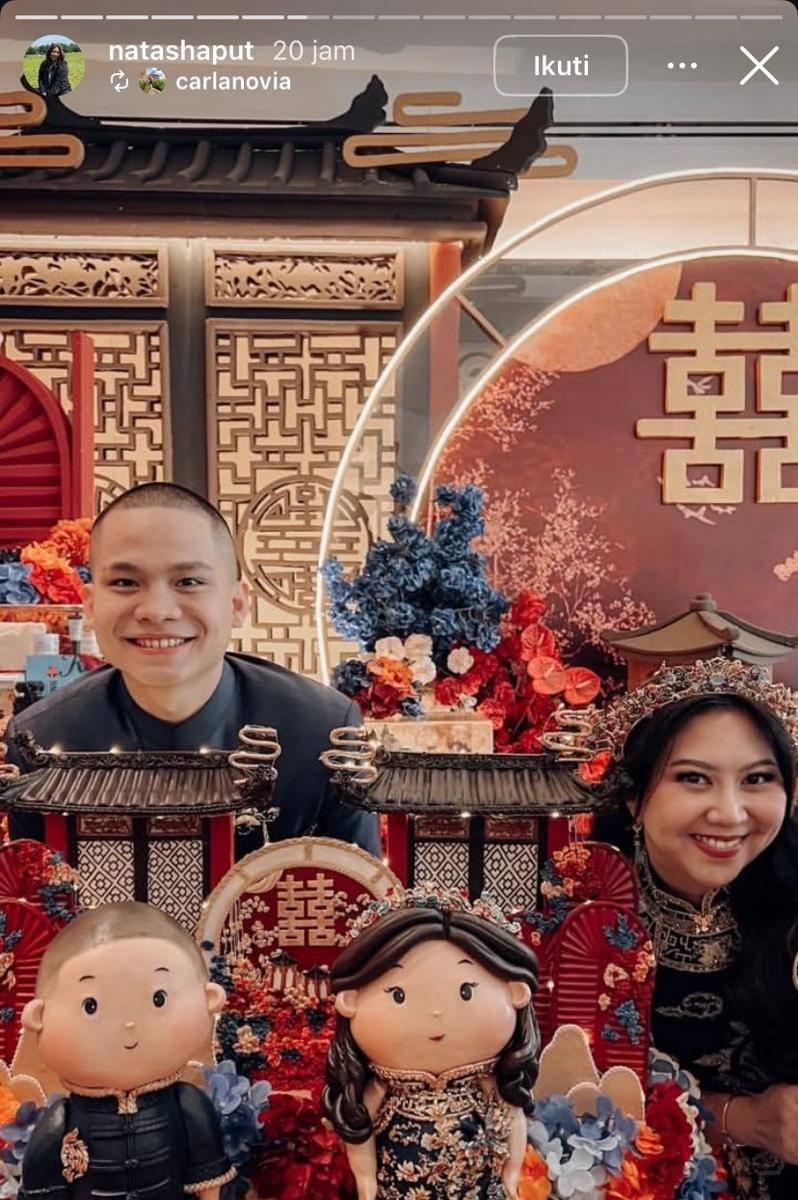 potret prosesi sangjit Cellos dan Natasha Putri (Instagram.com/natashaput)