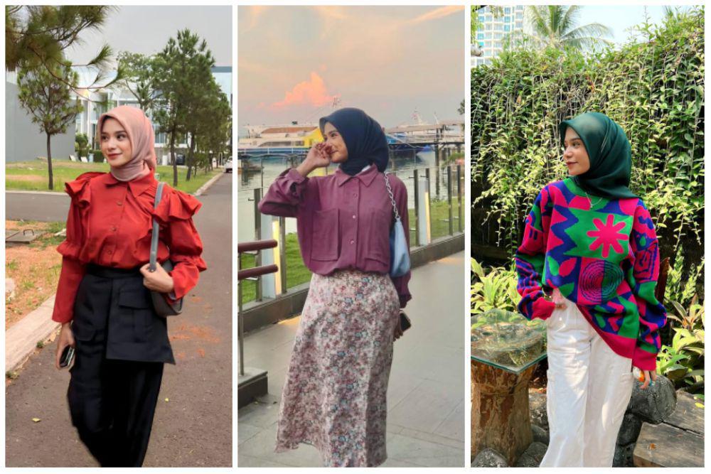 8 Inspirasi OOTD Bukber ala Nur Janna LIDA, Comfy Banget!