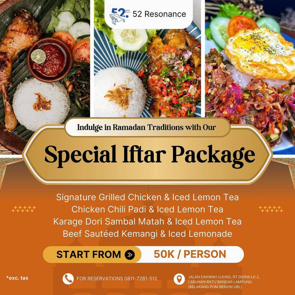 Paket Buka Puasa dari 52 Resonance Bandar Lampung (Instagram/rkive52.resonance)