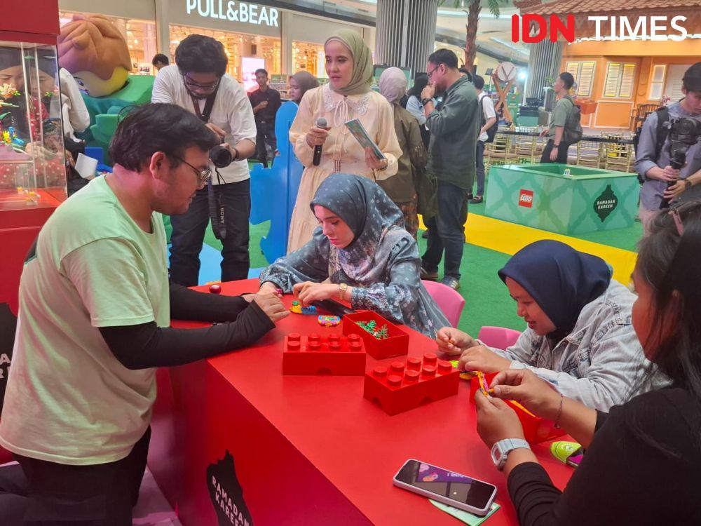 press conference LEGO Ramadan di Lippo Mall Puri pada Rabu (12/3/2025). (IDN Times/Adyaning Raras)