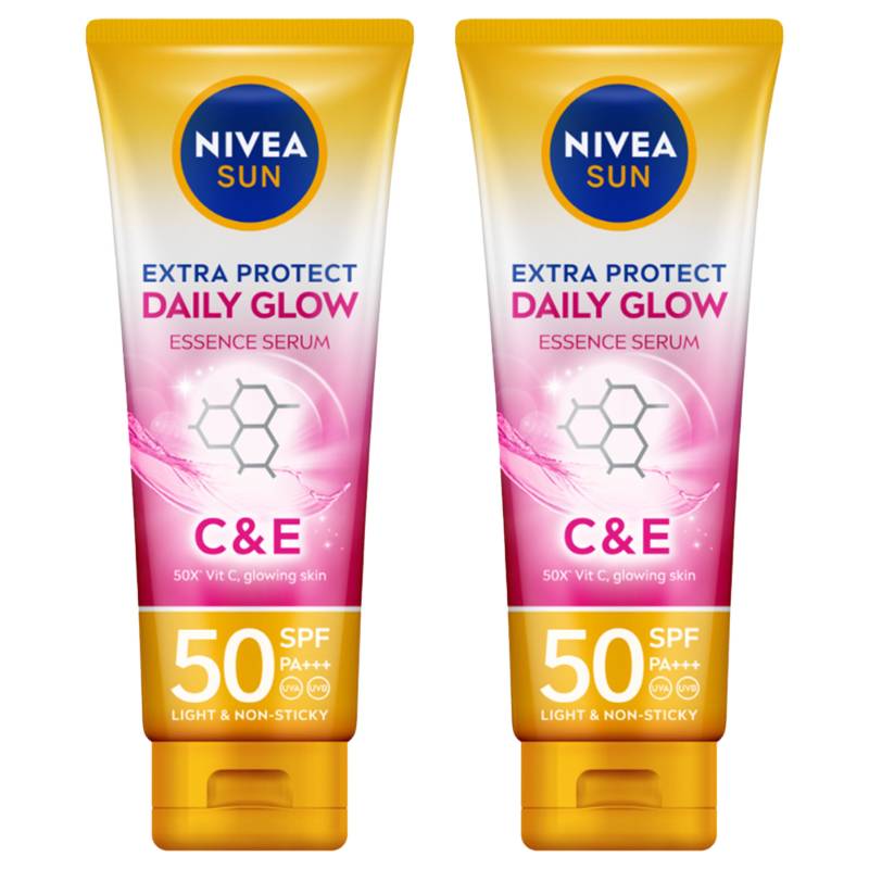 NIVEA SUN Body Serum Daily Glow Essence Serum SPF50+ PA+++ (sociolla.com)