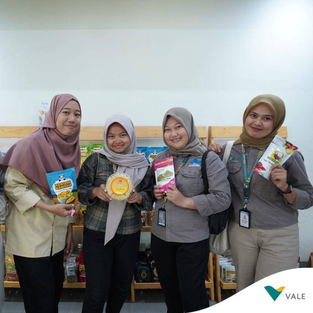 PT Vale bekerjasama dengan lembaga lokal dalam meningkatkan pemasarn produk UMKM (instagram.com/ptvaleindonesia)