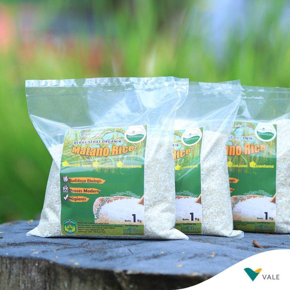 PT Vale membantu dalam menjaga kualitas produk dan sertifikasi produk beras organik (instagram.com/ptvaleindonesia)