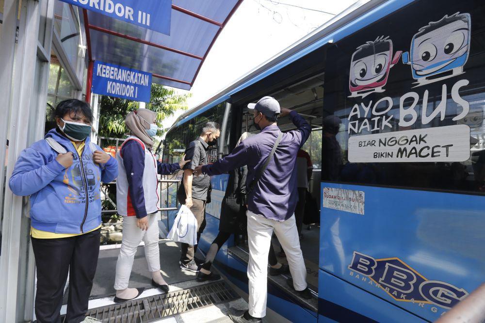 Ilustrasi halte BRT Trans Semarang. (dok. Pemkot Semarang)