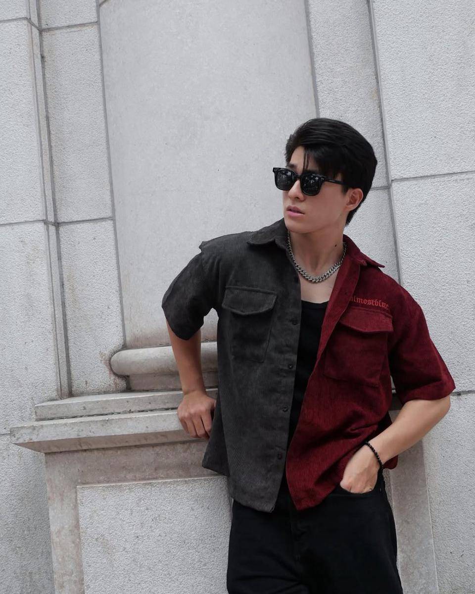 OOTD maroon (instagram.com/minhtan.thtr)