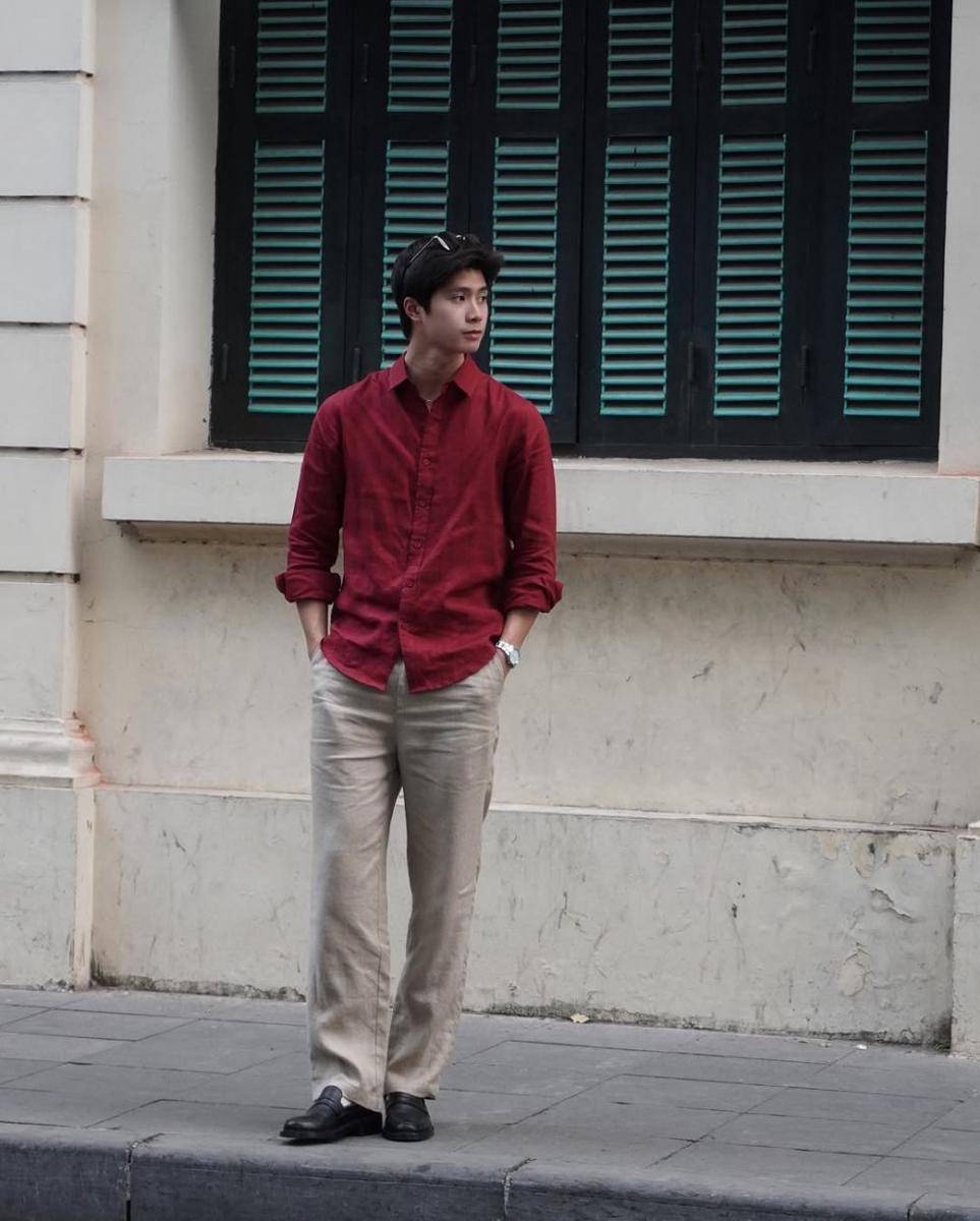 OOTD maroon (instagram.com/tuananh_711)