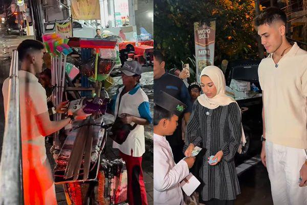 7 Potret Jennifer Coppen dan Aisar Khaled Berbagi Sembako di Bali