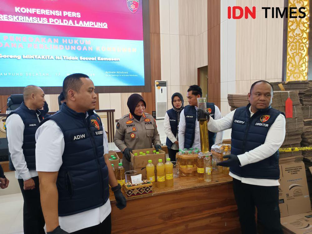 Tak Sesuai Takaran, Polda Lampung Gerebek Gudang Produksi MinyaKita