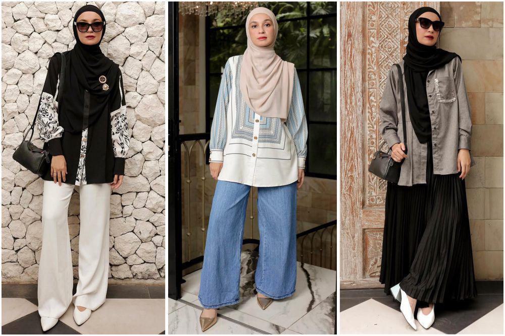 7 Ide OOTD Idul Adha Buat Acara Bakar-bakar ala Shireen Sungkar, Chic!